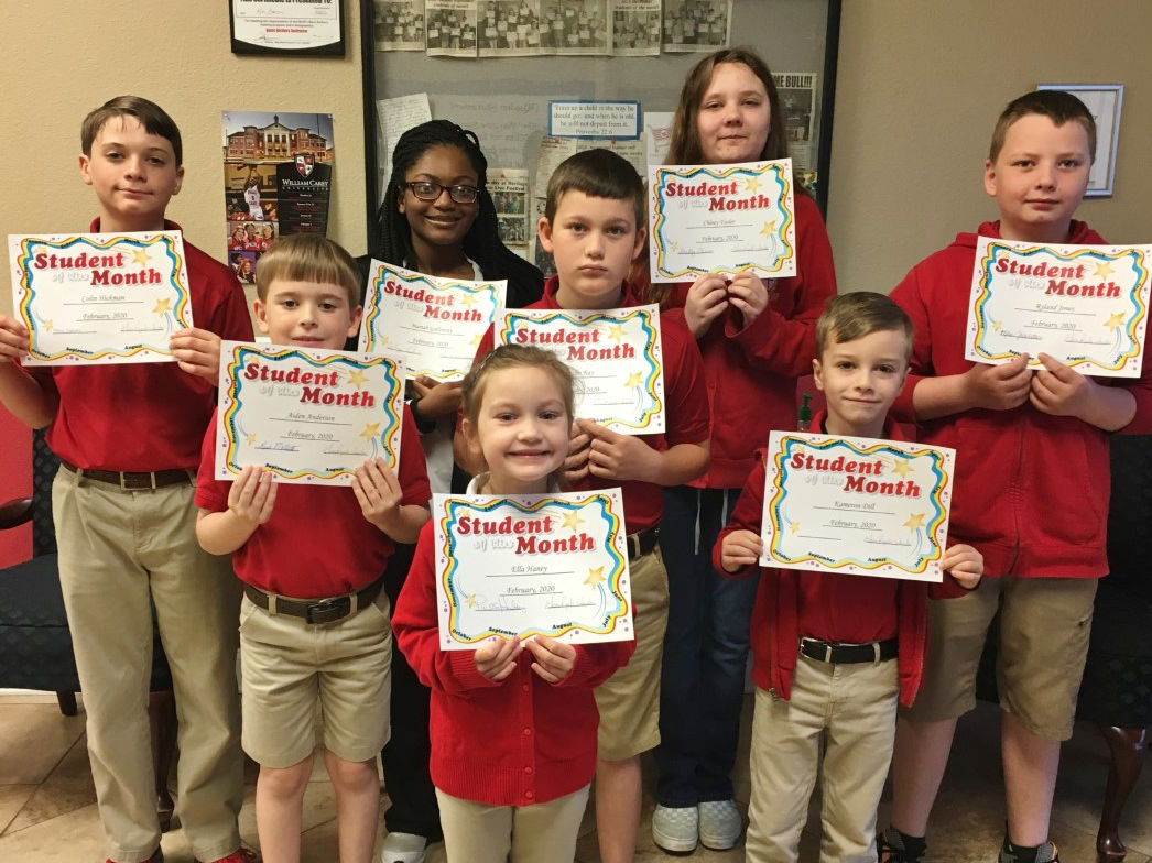 Gateway Christian Academy February students of the month